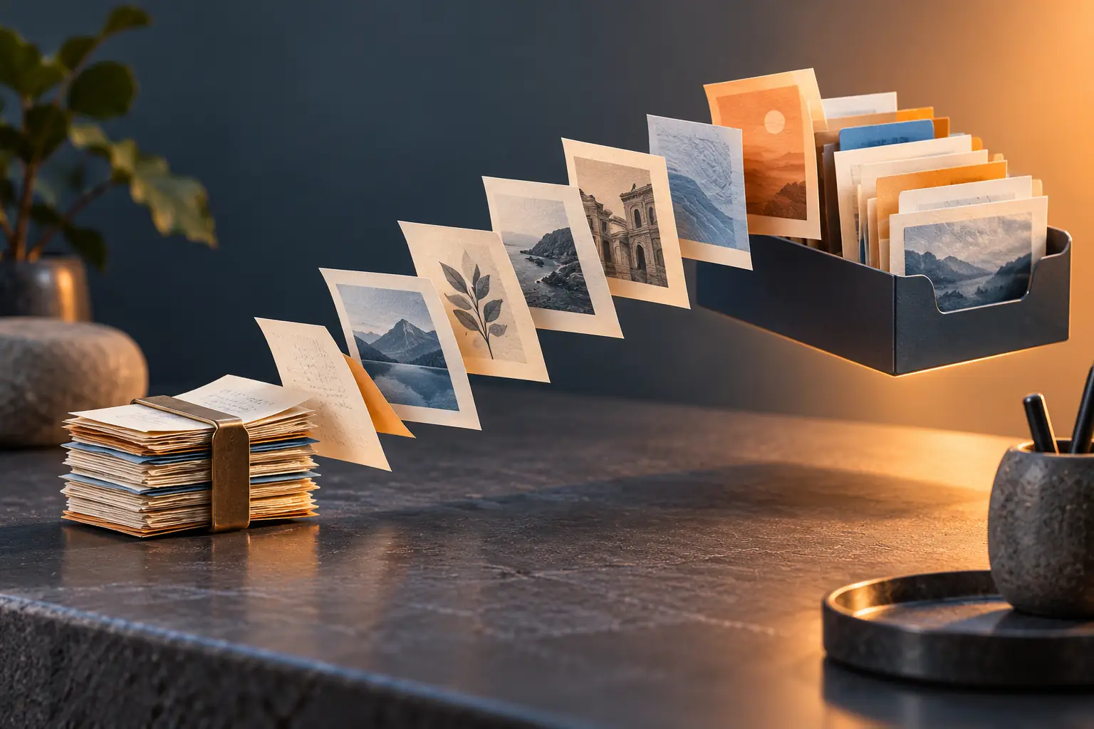 Saved snippets extending into a paste queue and temporary file shelf.